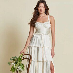 ASTR The Label - Tempany Tiered Bustier Maxi Dress